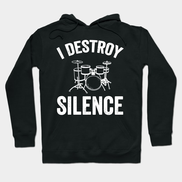 I destroy silence Hoodie by captainmood